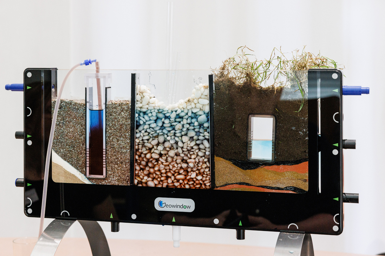Visualisierung des Wasserflusses im Untergrund mit dem GEOWINDOW