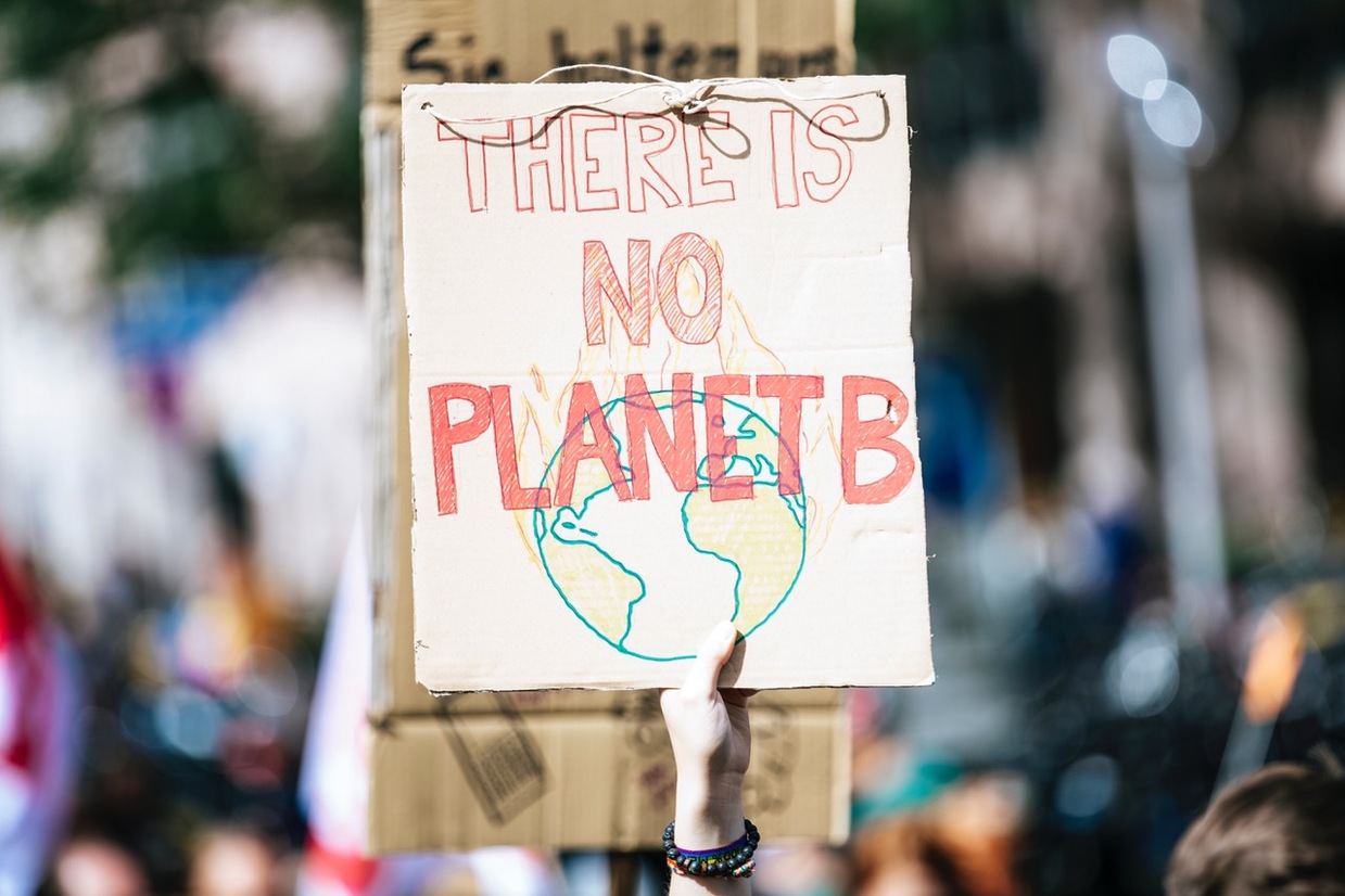 Markus Spiske, Unsplash Demonstration zum Klimawandel