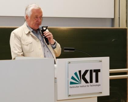 Prof. Dr. Hans von Storch bei der KIT Climate Lecture im Tulla Hörsaal. (Foto: S. Mohr, KIT)
